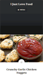 Mobile Screenshot of ijustlovefood.com